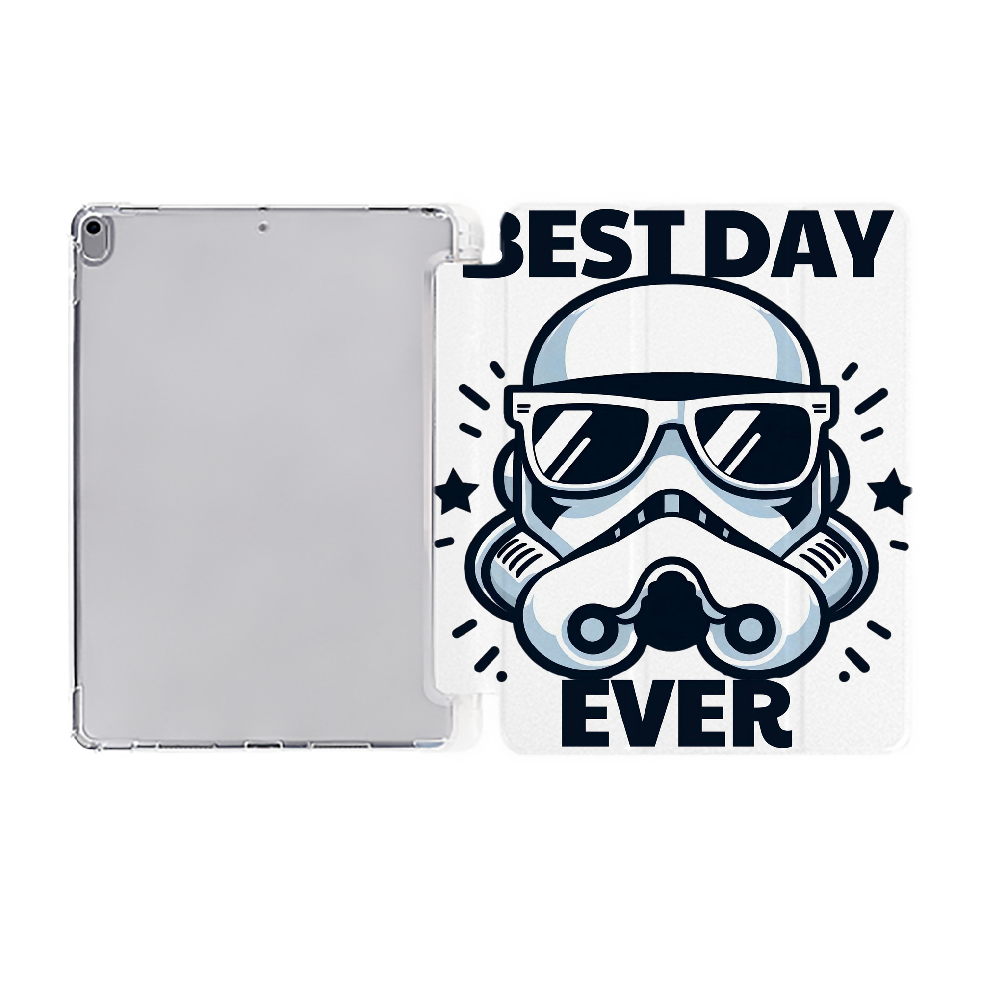 （画像用） スター・ウォーズ Star Wars IPad ケース ペン収納付き 三つ折りスタンド PUレザー×シリコン 対応機種9.5/10.5/10.9インチ